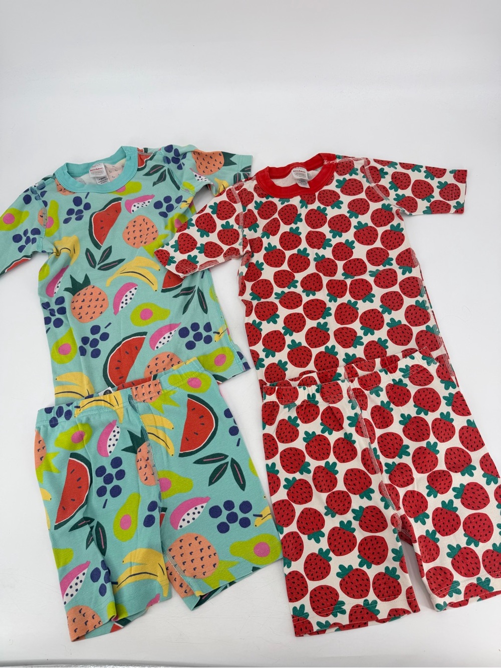Hanna Andersson Kids Fruit Pajama Set Lot of 2 140 10